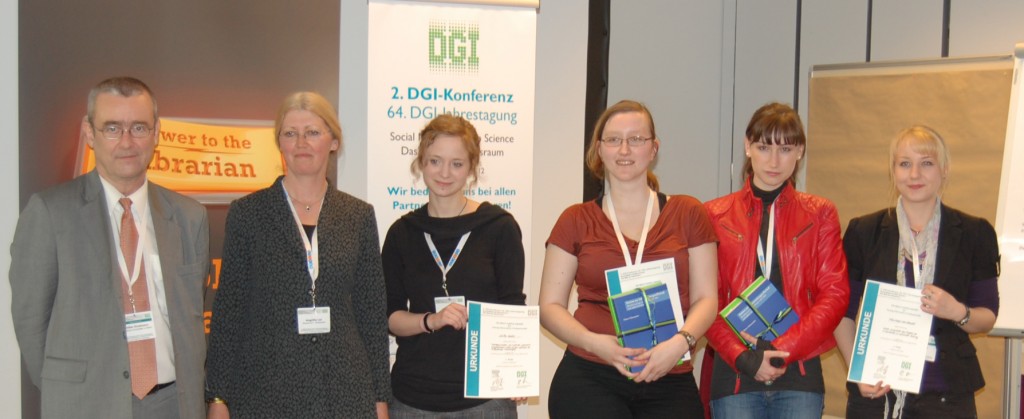 Siegerehrung YIP Award bei der DGI-Konferenz 2012