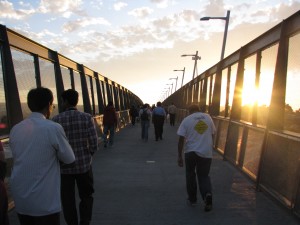 Pedestrian Bridge to Mexico