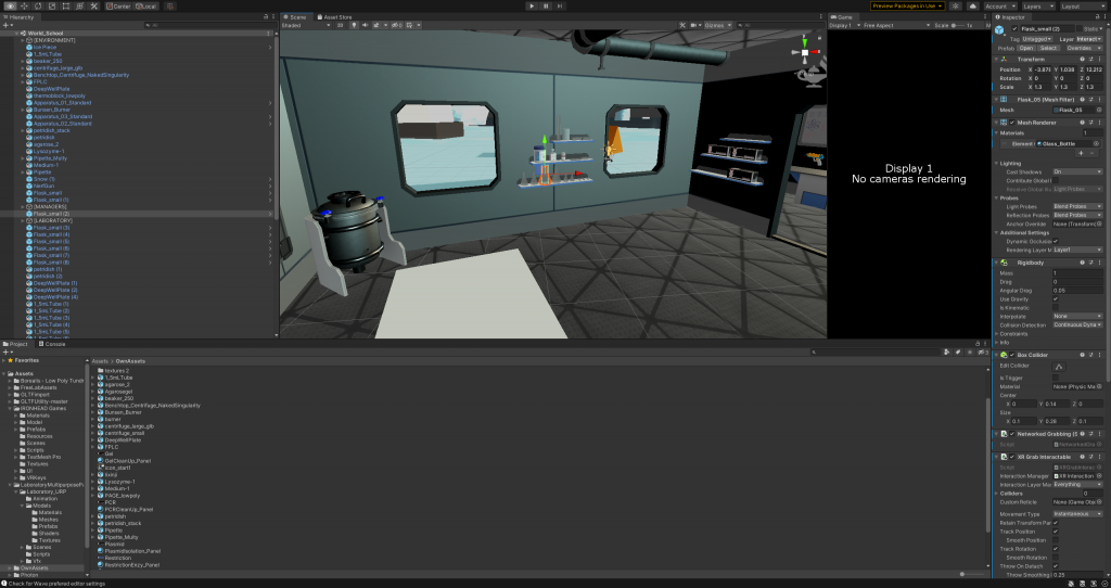 Unity Editor zur Erzeugung einer spielartigen VR Onboarding Umgebung